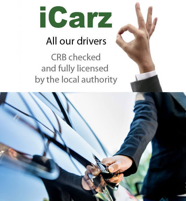 All our drivers are CRB checked and fully licensed by the local authority.
